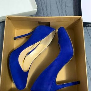 Cobalt Round Toe Heels